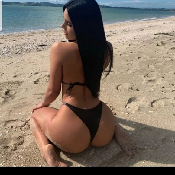 Neon pink Barbiecore bling bikini bathing suit - Picture 6 of 6